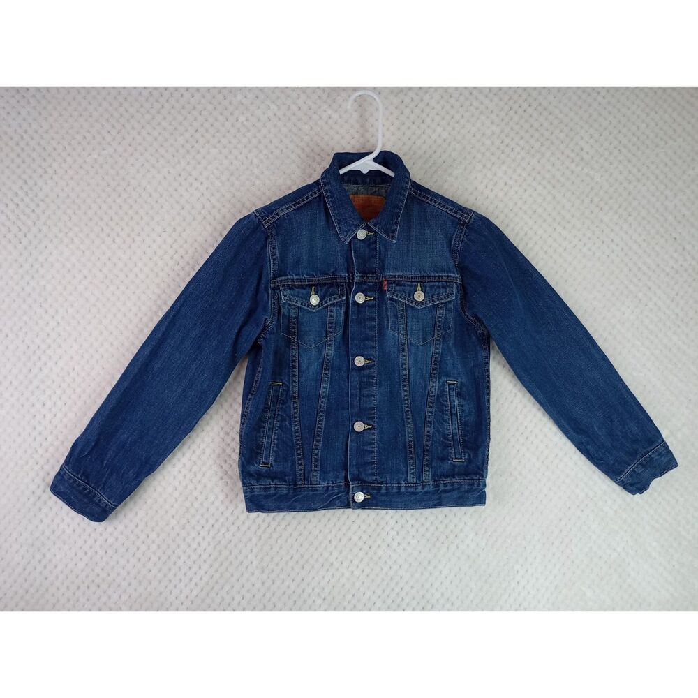 Levi's Kids Medium (10-12) Blue Denim Button Down Jean Jacket
